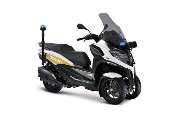 Scuterele Piaggio MP3 400 si 530 HPE Life Support s-au dovedit utile in cazuri de urgente medicale