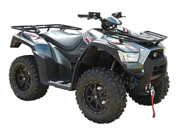 Versiunea limitata LE a lui "Kymco MXU 700i" vine cu un set de caracteristici speciale care ii dau un caracter unic. ATV-ul vine cu o schema de culoare unica Metallic Silver, jante din aluminiu negre, anvelo...