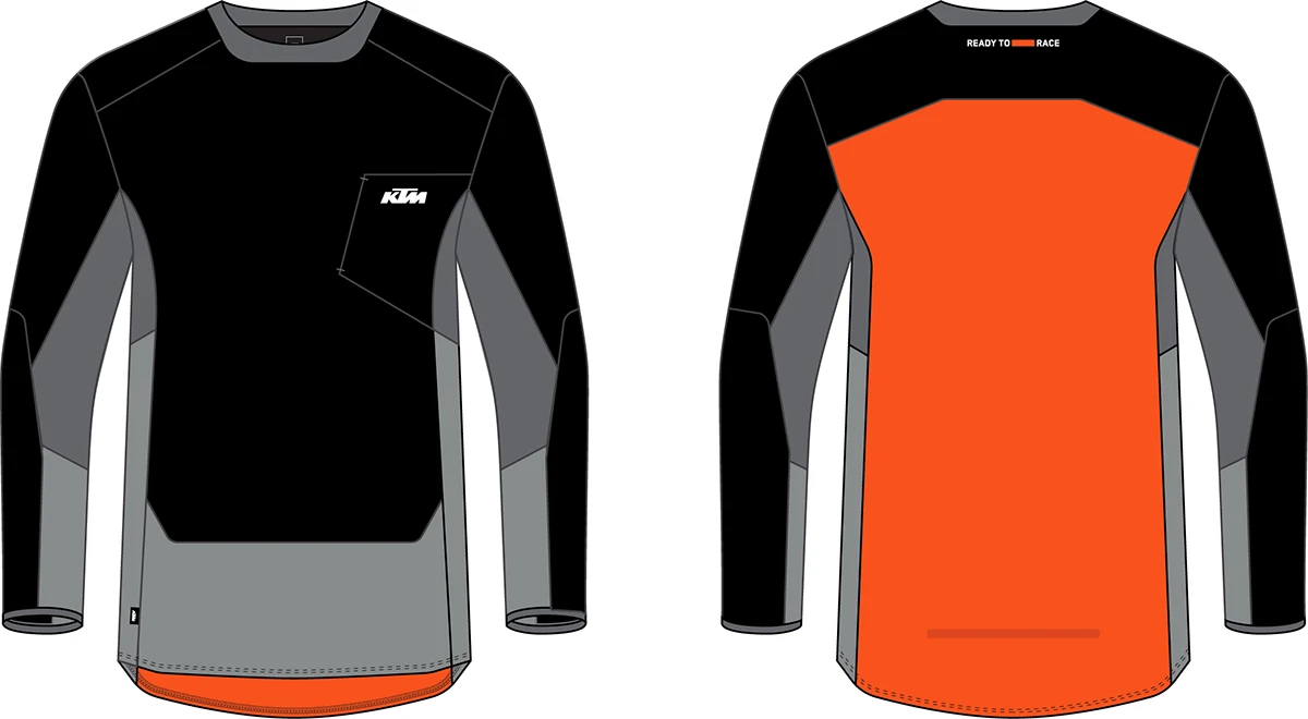 KTM RACETECH PRO JERSEY BLK/GREY