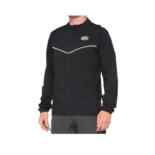 100% CORRIDOR Stretch Windbreaker Black