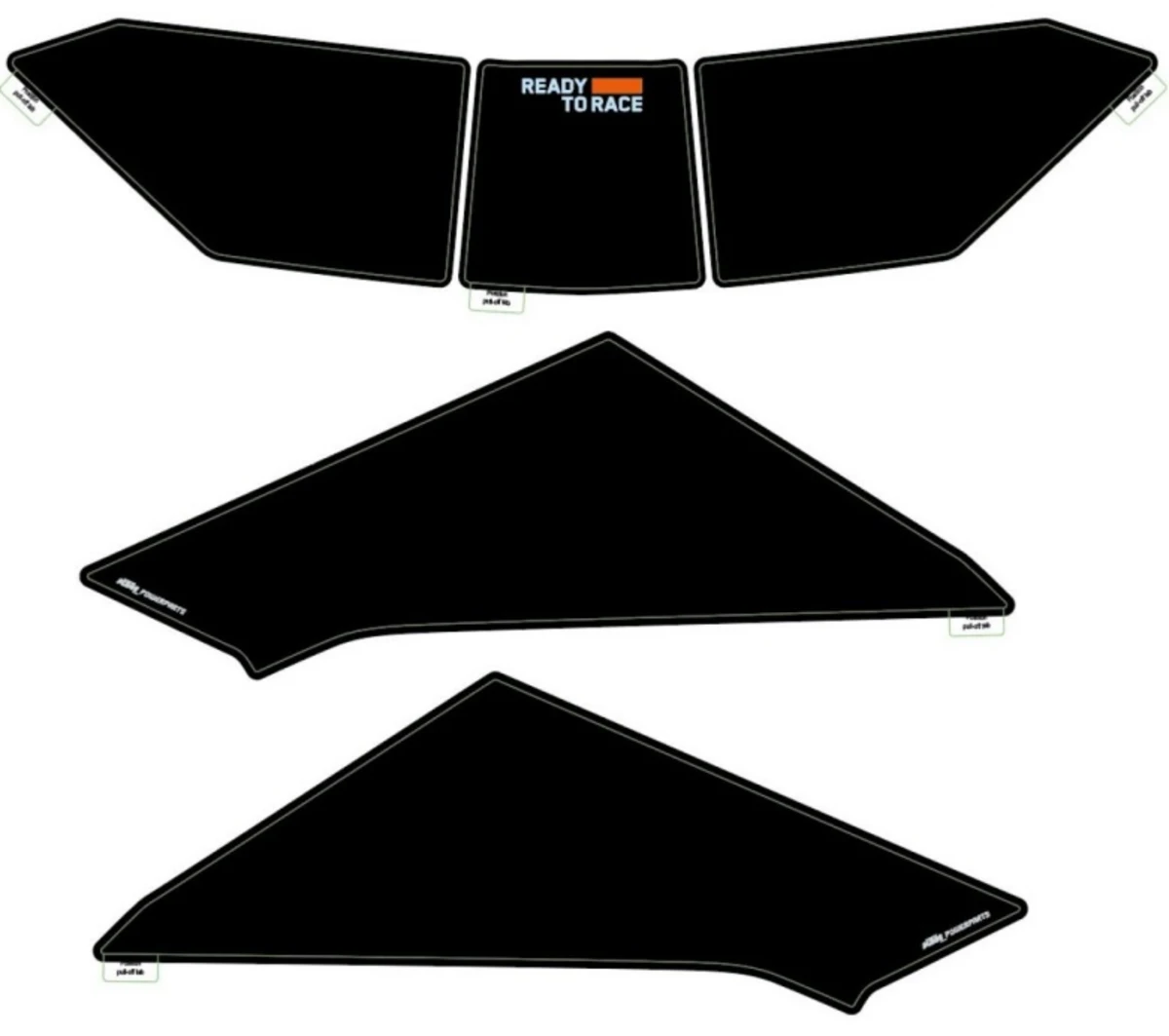 KTM Fuel tank protection sticker kit