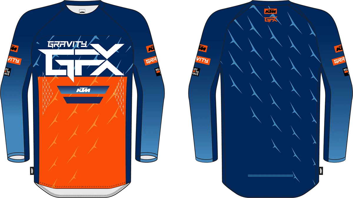 KTM GRAVITY-FX JERSEY AIR ORANGE/BLUE