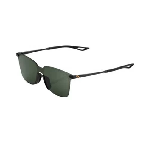 100% LEGERE SQUARE - Matte Black - Grey Green Lens
