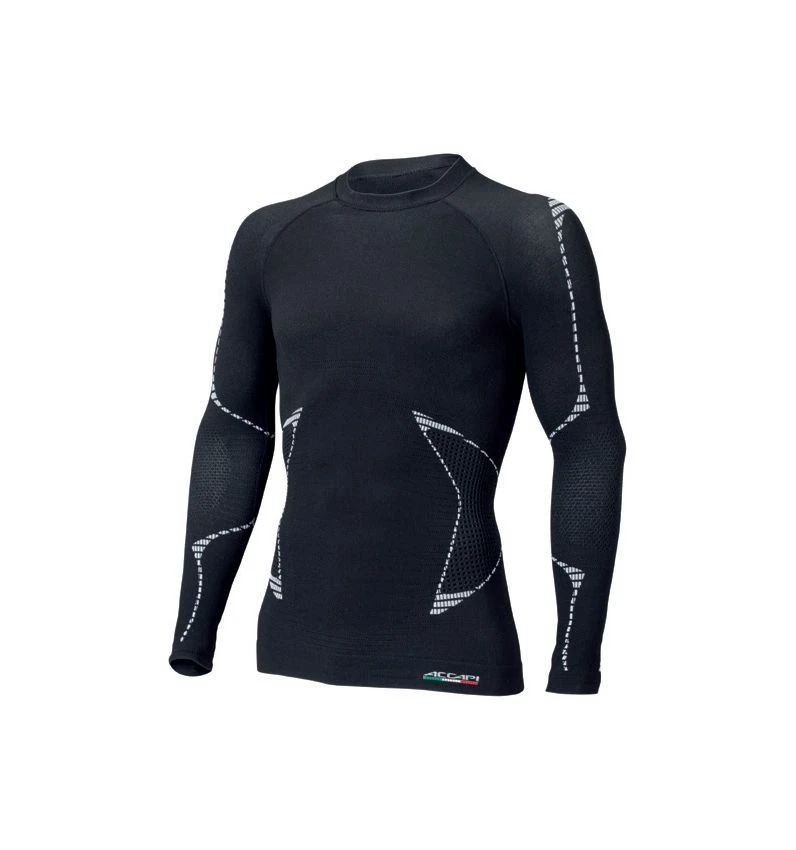 Accapi Men's L.S Shirt BIKER - Black/White