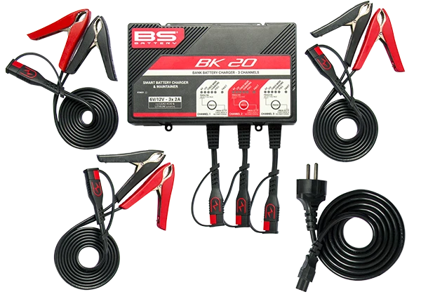 BS BATTERY BK20 Incarcator Baterie Smart 6V/12V 3x2A
