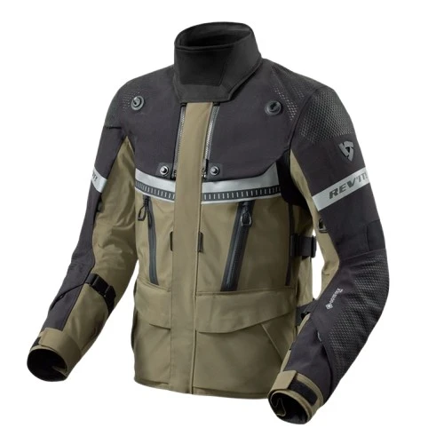 REV'IT! Dominator 3 GTX Jacket Black-Dark Green