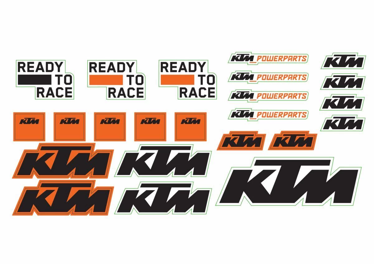 KTM Sticker sheet